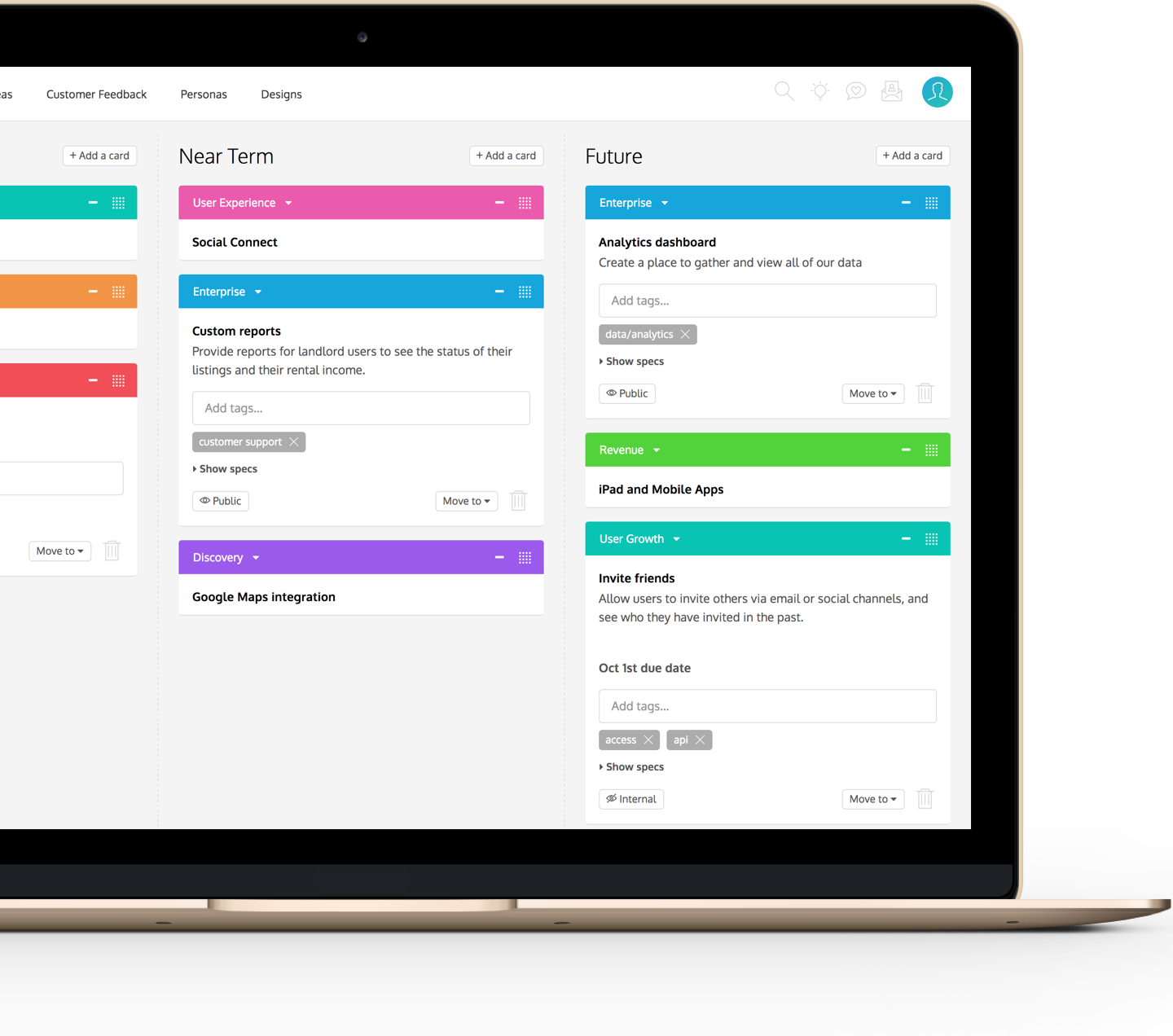 ProdPad Roadmapping