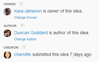 Idea Owner, Author and Creator