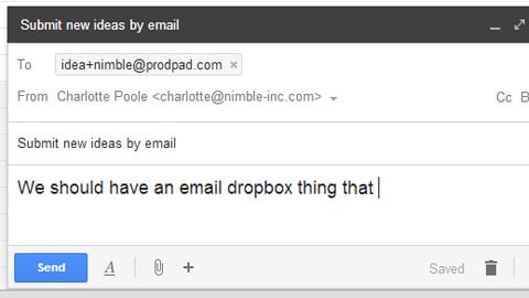 Submitting new ideas by email