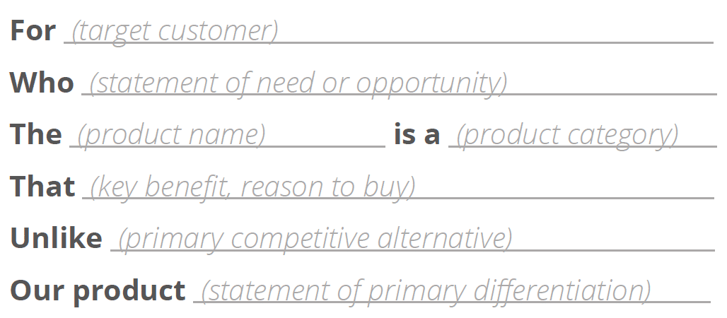 Product Objective not a company objective