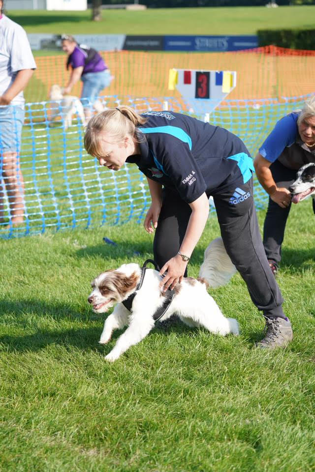 Emma and her dog, Meg at flyball