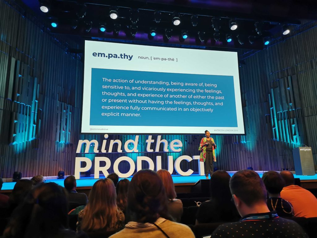 Empathy slide on the MTP stage