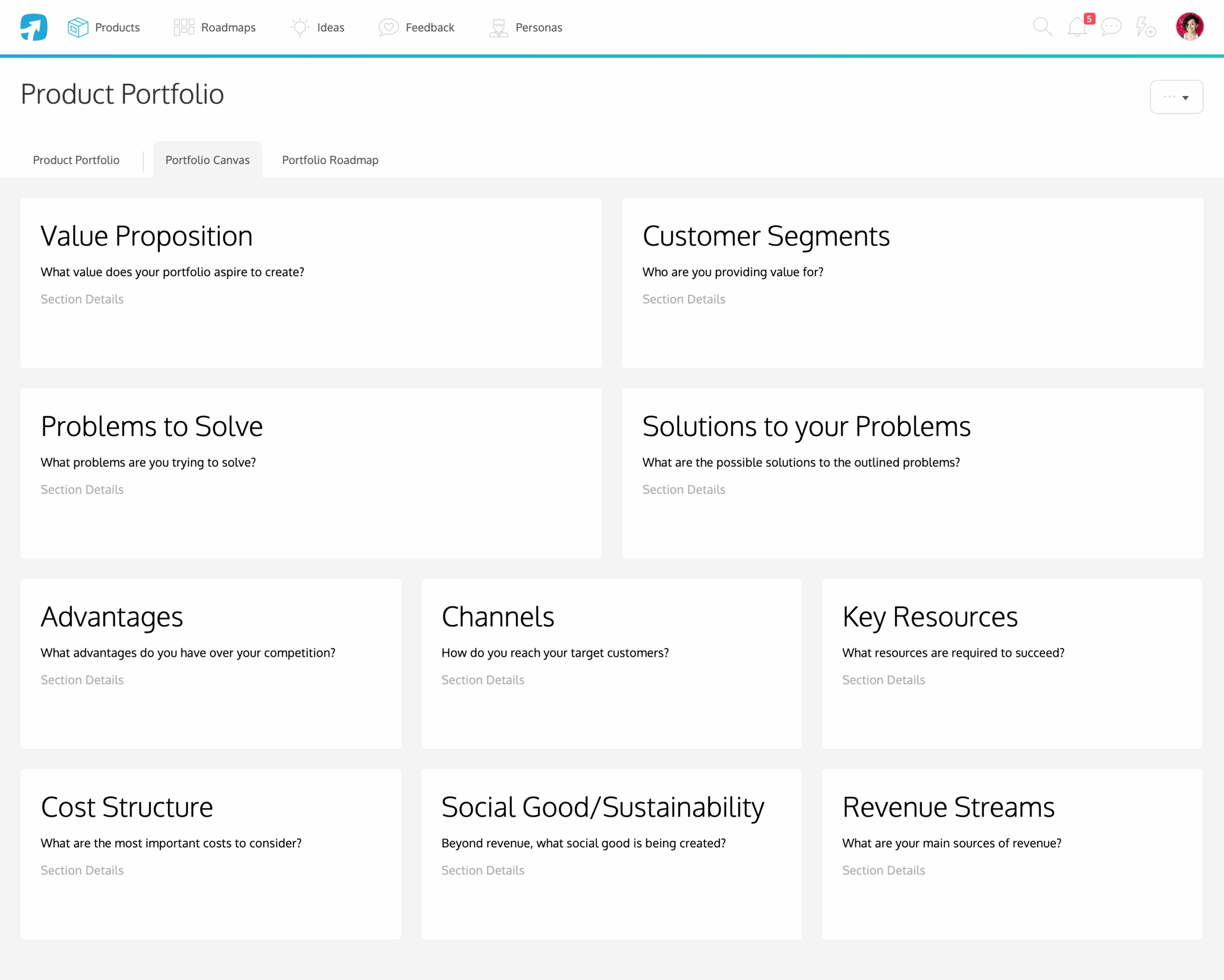 Feature Friday Meet ProdPad s New Portfolio Canvas