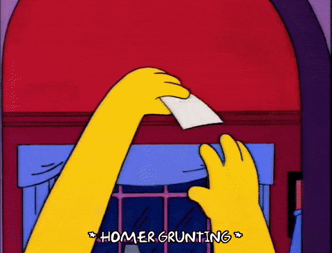 Homer grunting GIF