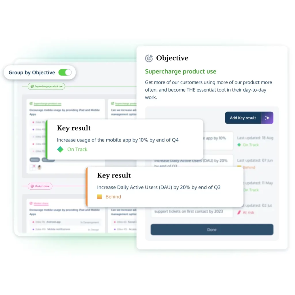 ProdPad's Product OKR management to help product managers stay outcome-focused