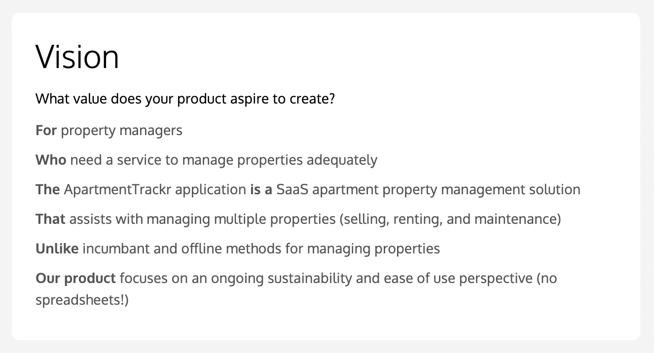 Product management best practices need to start with the product vision.