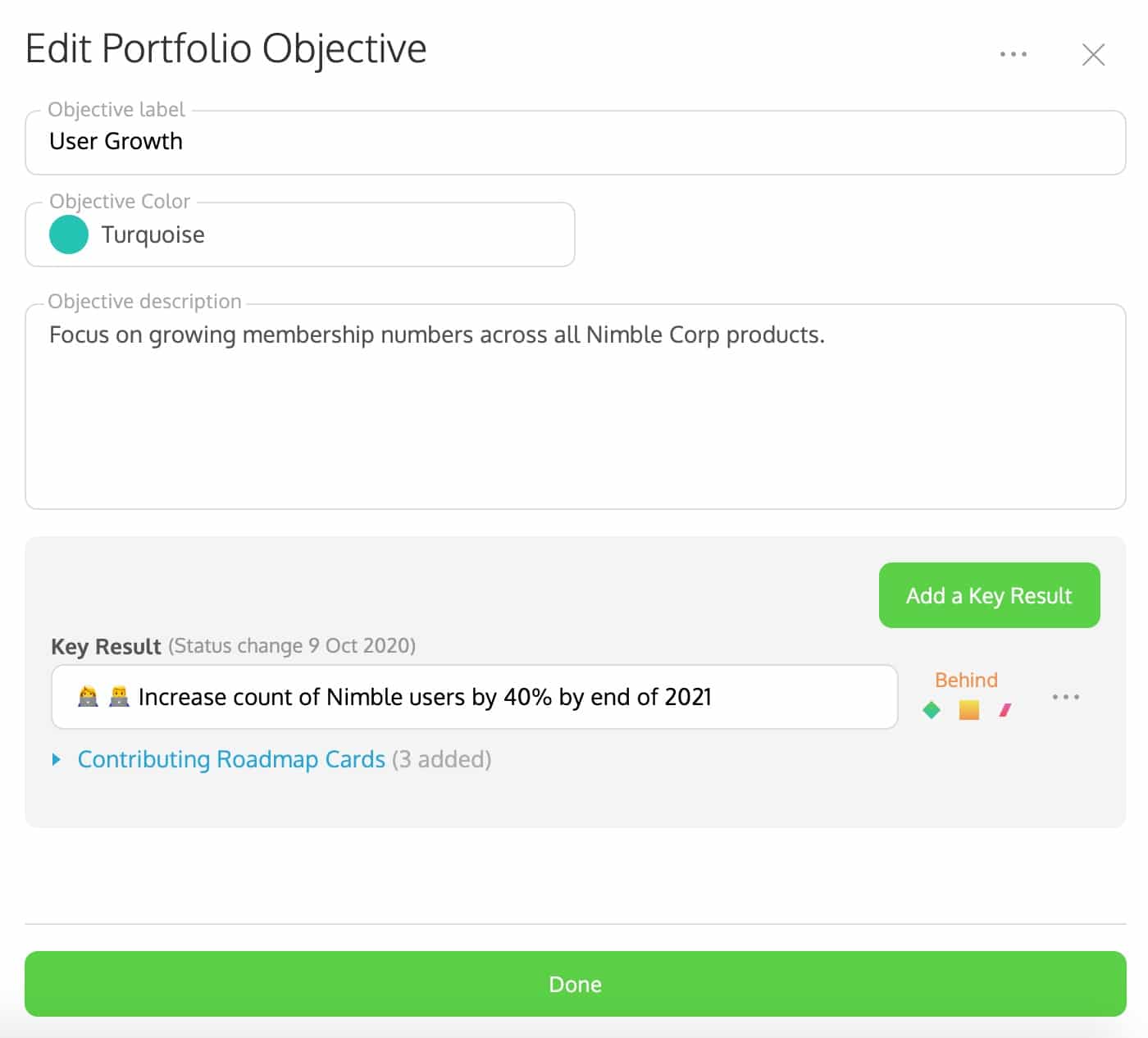 Outcome-focused product managers can set objectives in ProdPad