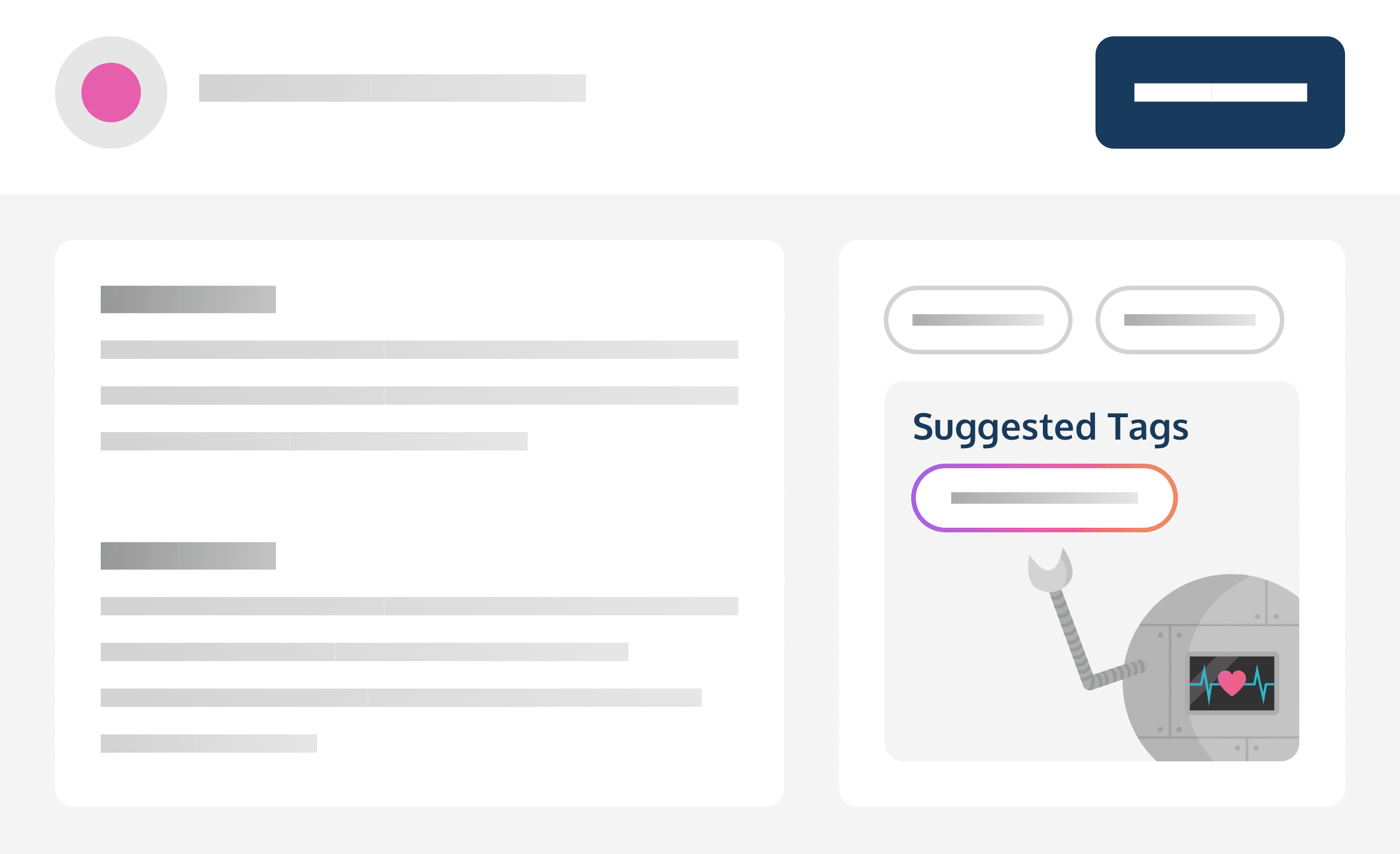 DotBot AI suggests tags to save time and prevent tag overload.