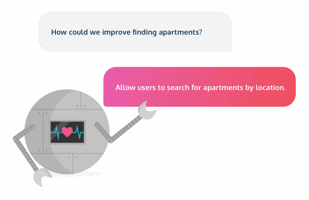 Ask DotBot a question and its nlp technology will search your customer feedback to find the answer.