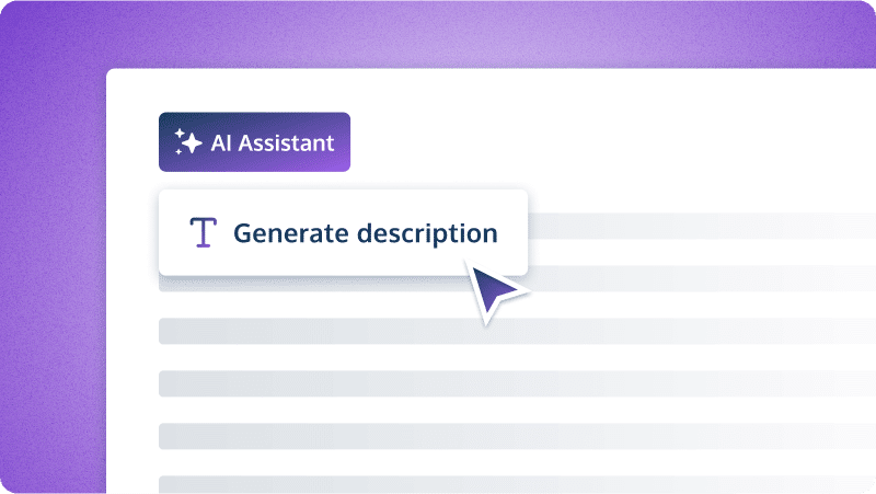 The AI idea description generator in prodpad product management software