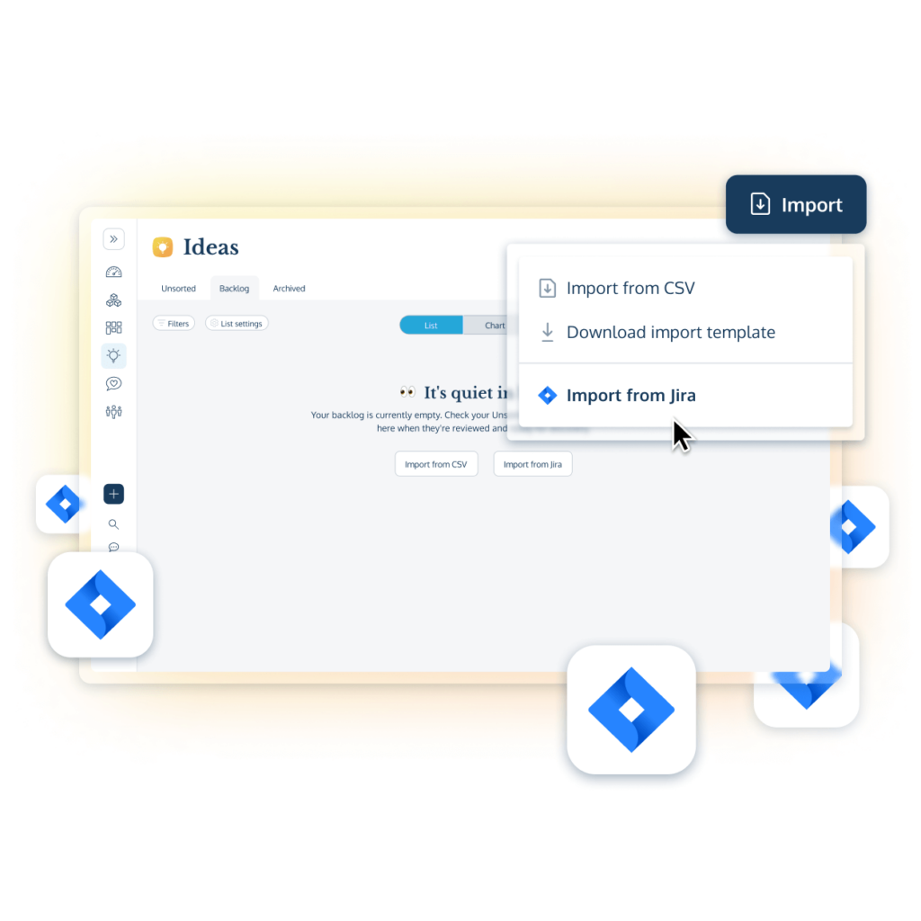 Import your backlog from Jira into ProdPad product management software