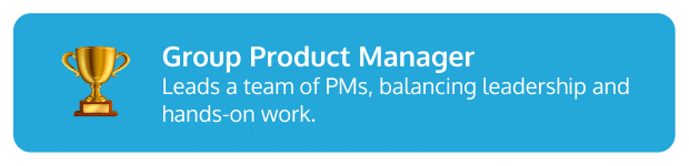 Group Product Manager description. One of the 12 types of Product Managers