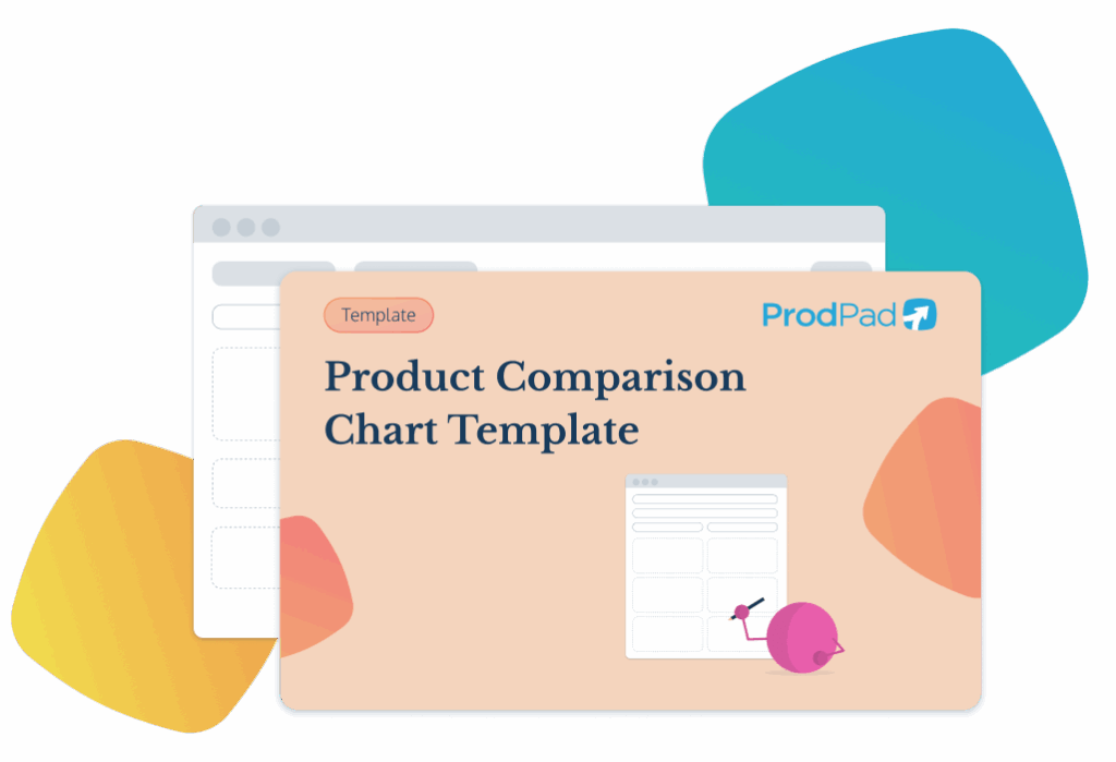 A product comparison chart template to download for free from ProdPad