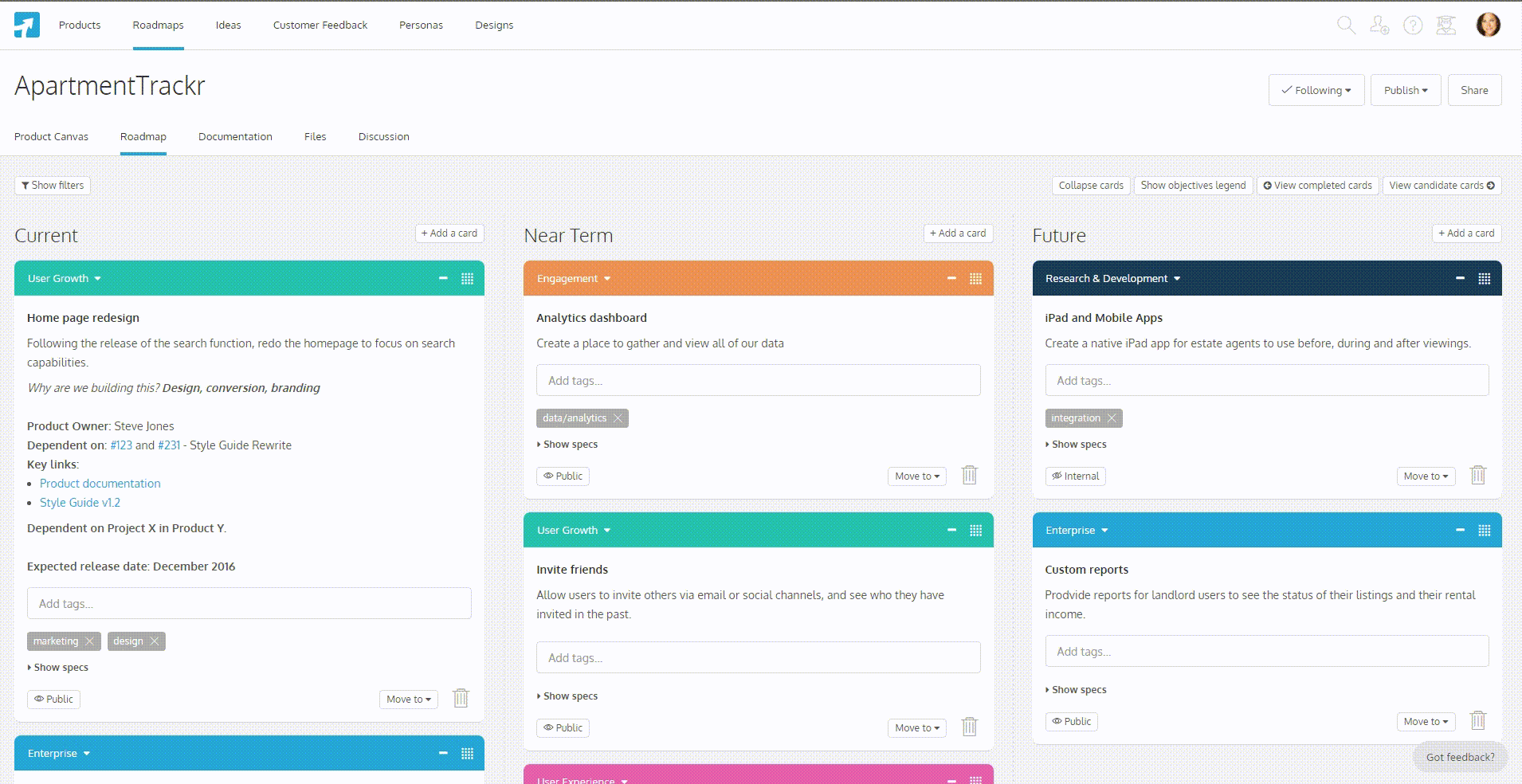 View candidates and completed