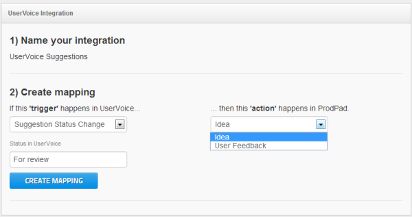 Setting up the UserVoice Integration